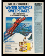 1984 Miller High Life Olympic Games Circular Coupon Advertisement - £15.14 GBP