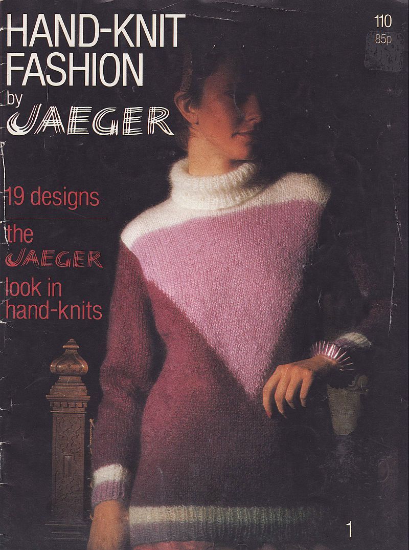 1980 Jaeger Misses Mens Hand Knit Sweater Coat Jacket Slipover Cardigan Patterns - $12.99