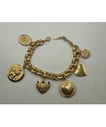 Camrose &amp; Kross JBK Jaqueline Kennedy Charm Bracelet - Hearts Latin Preo... - $67.82 CAD