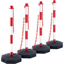 VEVOR Adjustable Traffic Delineator Post Cones, 4 Pack, with Fillable Ba... - €35,15 EUR