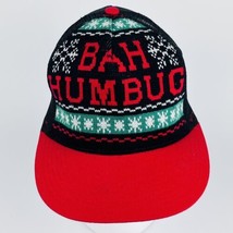 Christmas Holiday Bah Humbug Trucker Ugly Sweater Snapback Hat Mesh back... - £7.32 GBP