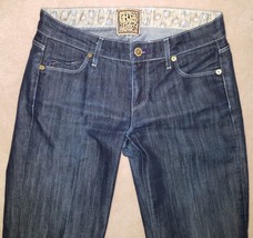 Rich &amp; Skinny Blue Jean Capris Cropped Women&#39;s Denim Pants Size 26 Dark ... - £17.09 GBP