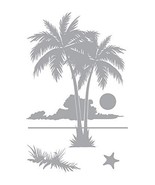 2 Palms Sunset - Coastal Design Series - Etched Decal - For Shower Doors... - $36.00