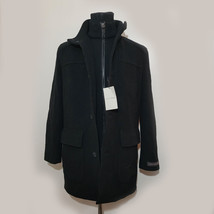 Cole Haan Wool Blend Men Coat Size S Black - £232.56 GBP