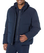 Amazon Essentials Men&#39;s Mock Neck Heavyweight Puffer Coat Size 4XL Big Navy - $475.69 MXN