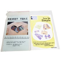 Accessories Sewing Patterns 2 Piece Lot Heart Yoke &amp; Sew So Simple Apron  - £7.78 GBP