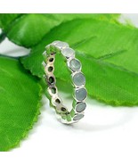 Labradorite Gemstone Eternity Band Ring Stackable Ring 925 Solid Silver ... - £20.81 GBP