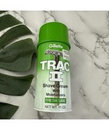 Gillette Trac II Shave Cream Vintage 80s Fresh Lime New 11 oz Moisturizers - $39.59