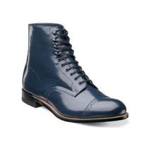 Mens Stacy Adams Madison High Top Boot Biscuit Navy Blue 00015-410 image 15