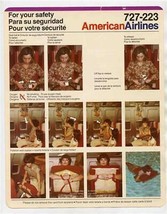 American Airlines Boeing 727-223 Safety Card OP-116C - £27.24 GBP