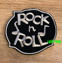 ROCK N ROLL PATCH 1950s vintage retro psychobilly greaser hot rod hot ro... - £4.73 GBP
