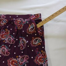 Terra & Sky TS39849 Women's Red Paisley Pull-On Skirt Plus Size 3X (24W-26W) image 7
