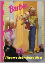 VINTAGE 1998 Barbie Doll Skipper&#39;s Babysitting Blues Hardcover Book  - £11.86 GBP