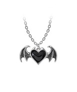 Alchemy Of England Heart Wing P934 - Blacksoul Bijou Necklace Gothic Pen... - $30.02