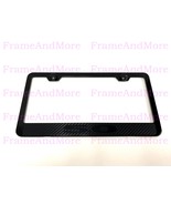 1x 5.0 Carbon Fiber Style Stainless Black Metal License Plate Frame For ... - $14.06