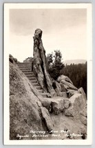 Sequoia National Park California Stairway Moro Rock RPPC Real Photo Postcard A50 - £7.79 GBP