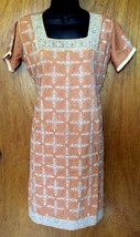 Kameez Shift Tunic Top Sequin Embellished Embroidered Shirt with 42&quot; bus... - $12.86