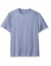 Essentials Men&#39;s Tech Stretch Short-Sleeve Performance T-Shirt, navy hea... - £9.48 GBP
