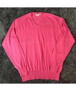 Peter Millar Sweater Cashmere Blend Mens Medium Pink Golf Pullover Luxe ... - £25.50 GBP
