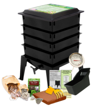 Worm Factory 360 Composter Bin (6-Tray), Made in USA - Nature&#39;s Footprint - £122.48 GBP