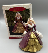 Hallmark Keepsake Ornament Holiday Barbie Collectors&#39; Series #4 1996 4 ins. - £8.35 GBP