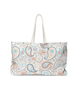 Paisley Large Tote, Shopping Bag, Beach Bag - $42.00