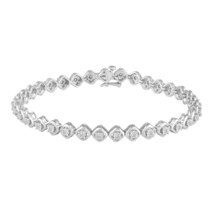 1/2CT TW Diamond Tennis Bracelet in Sterling Silver by Fifth and Fine - £77.52 GBP