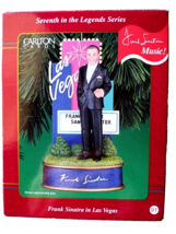 Frank Sinatra in Las Vegas Legends Musical Christmas Ornament 2001 Carlton Cards - £15.48 GBP