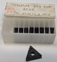 Pack of 9 TNMM 543 ENP AC05 CARBIDE INSERTS - $49.49