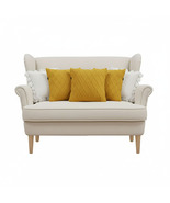SOGA 5PC Sunshine Yellow Diamond Knit &amp; White Pom-Pom Decorative Pillowc... - $108.50