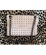 Rebecca Minkoff Beige Tan Leather Quilted Mini Affair Studs Shoulder Bag Purse  - $87.12
