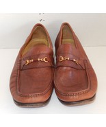 Florsheim Brown Loafer Dress Shoes Size Sz 13D Leather Horse Bit Made In... - $52.42