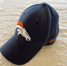 New Era Denver Broncos Football Mens Blue Embroidered Fitted Hat Large XL - $14.70