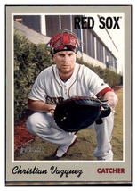 2019 Topps Heritage Christian
  Vazquez    Boston Red Sox #104 Baseball
  card   - £1.47 GBP