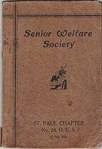 1936 Vtg Cook Book Handwritten Recipes Senior Welfare Society St. Paul Minnesota - £123.78 GBP