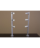 LEDupdates 2 pack Showcase Display LED Light pole style spot Light silve... - $89.99