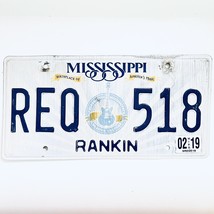 2019 United States Mississippi Rankin County Passenger License Plate REQ 518 - £14.78 GBP