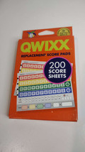 Qwixx Dice Game - 200-Sheet Score Pad Only  - Score Pads Only - £9.62 GBP