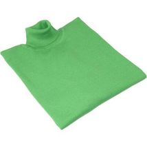 Men PRINCELY Turtle neck Sweater Turkey Soft Merino Wool 1011-80 Apple Green image 6