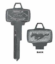 OER Original Type Ignition Key Blank W/ Pony and Ford Logo 1964-1966 Mustang - £10.25 GBP