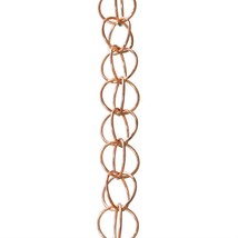Pure Copper Rings 8.5-ft Rain Chain Rain Gutter Downspout - £163.40 GBP