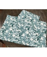 London Fog Green Leaf Print Standard Pillowcases Set of 2 Pocket Hem 20x30” - $33.83 CAD