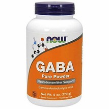 NEW Now GABA Powder Neurotransmitter Support 6-Ounces - £14.10 GBP