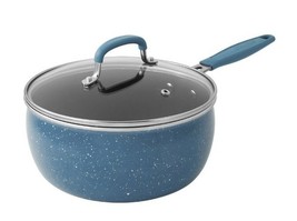 Pioneer Woman ~ KEEPSAKE BLUE SPECKLE ~ 2.5 Qt. ~ Nonstick ~ Saucepan w/Lid - €38,76 EUR