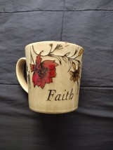&quot;Faith&quot; Pfalttzgraff 16oz Coffee/Tea Floral Multicolor Cup/Mug Rare Item  - $278.20 MXN