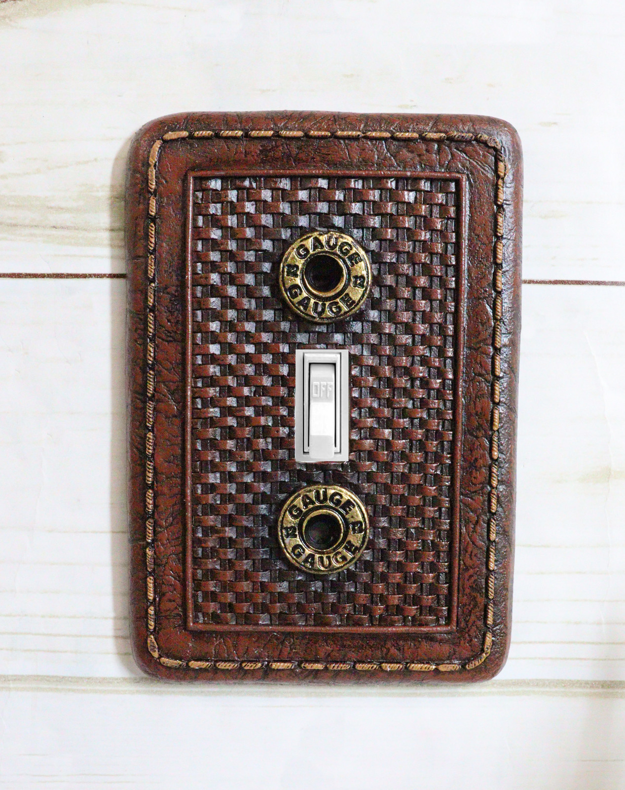 Pack of 2 Western 12 Gauge Shotgun Shells Single Toggle Switch Wall Plat... - $23.99