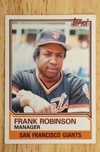 1983 Topps Frank Robinson #576 Giants Manager Baseball Card - £1.54 GBP