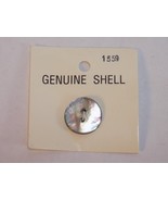 GENUINE SHELL REPLACEMENT BUTTON 9/16&quot; ACROSS OPALESCENT COLOR DOUBLE HO... - $2.69 CAD