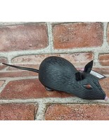 Halloween Pullback Toy Mouse Figure Pull Back Rat Wheels Black Rodent Pl... - £7.84 GBP