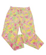 Lilly Pulitzer Womens Ankle Pants Sz 8 Tiki Print Cropped Margarita Pink... - $25.23